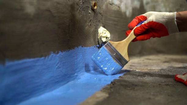 Commercial Emergency Waterproofing project at a Kenilworth, NJ business property by SJ Waterproofing Pros